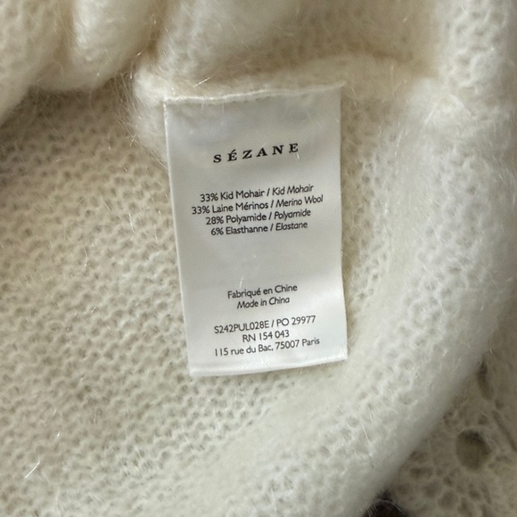 Sezane cream sweater - Picture 3 of 4